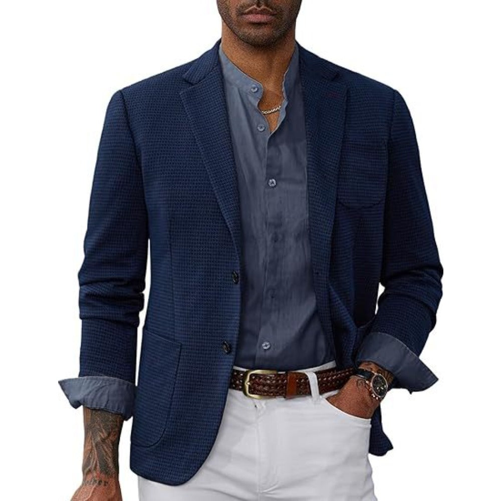 Men's Casual Sport Blazer  SingleBreasted TwoButton Business Jacket