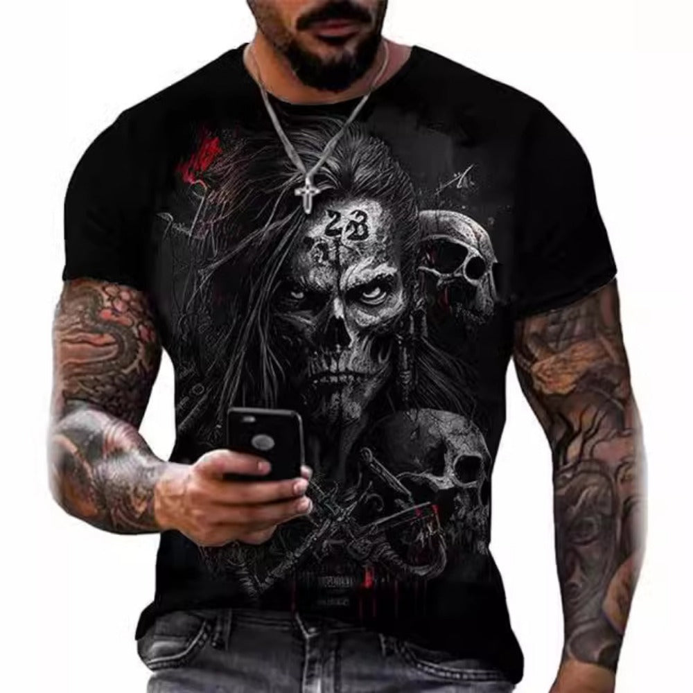 New Hot Selling 3D Digital Print Adult Men's T-Shirt