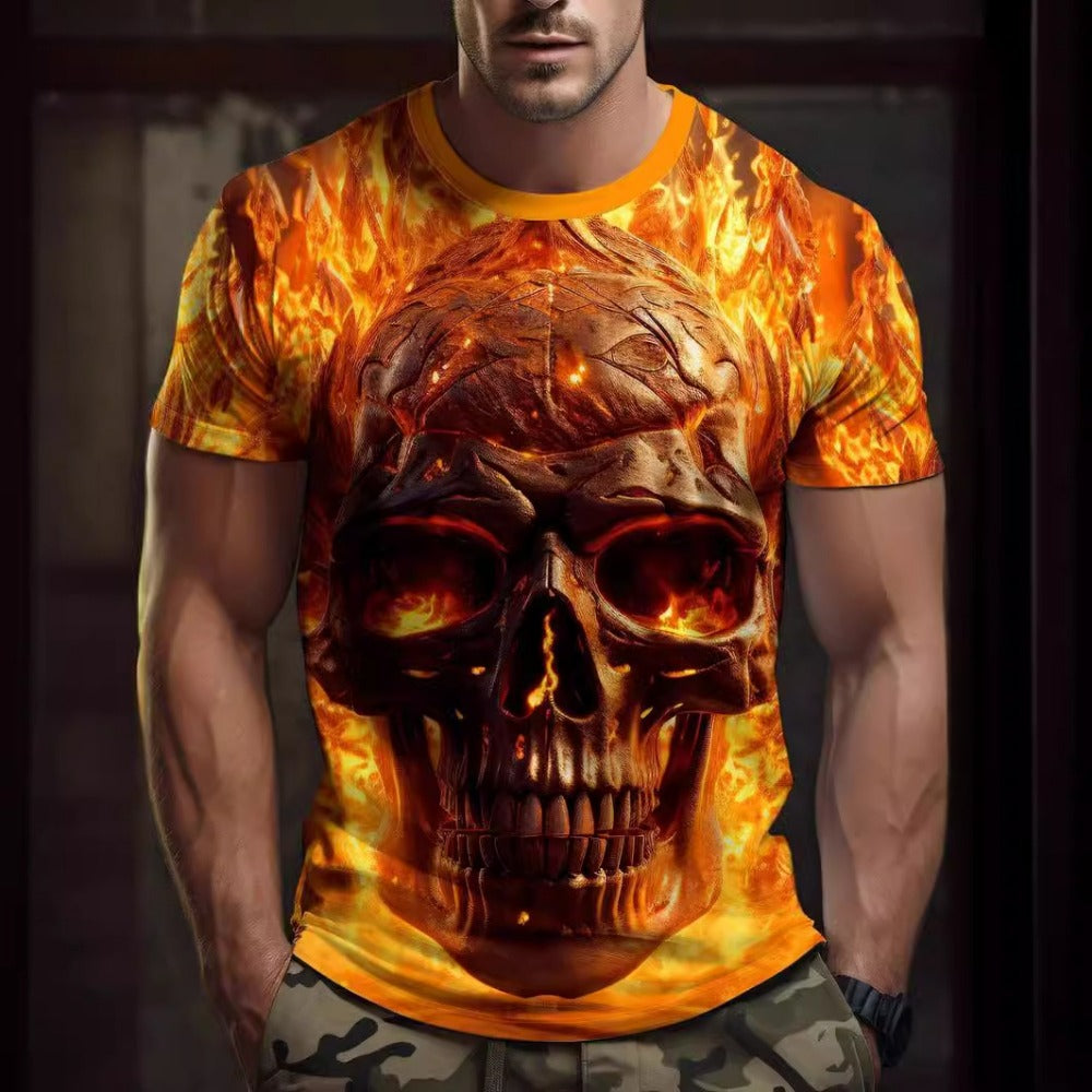 3D Graphic Skeleton Men's T-Shirt (New Arrival)