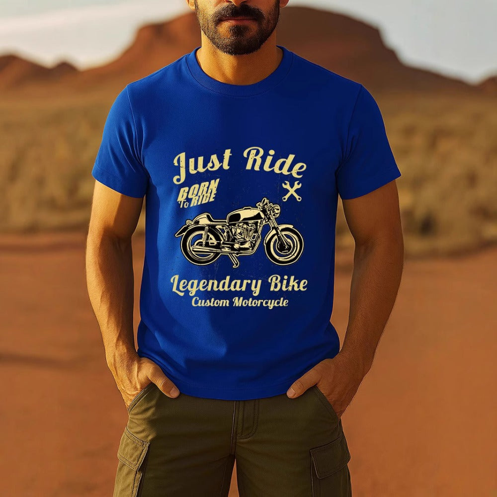 Funny 3D Face Print Oversized Men's Summer Round-Neck Tee