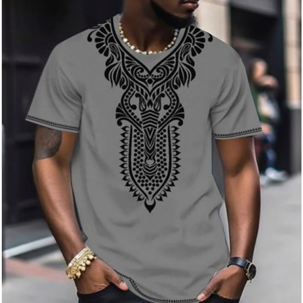 New Bohemian Style Loose Fit Men's Short-Sleeve Casual Top