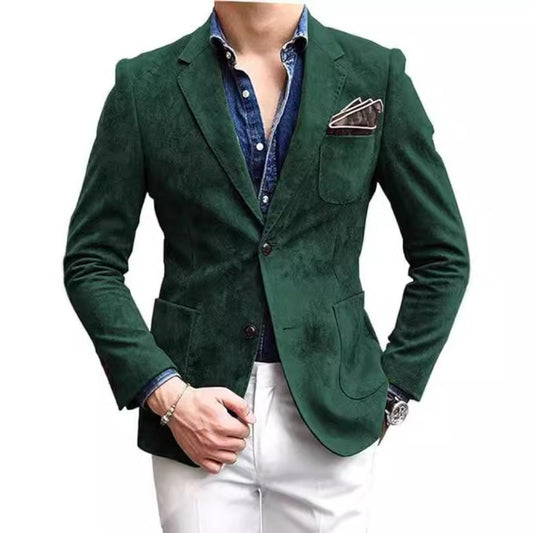 New Casual Men's Suit  Fashion Plus Size JapaneseKorean Formalwear