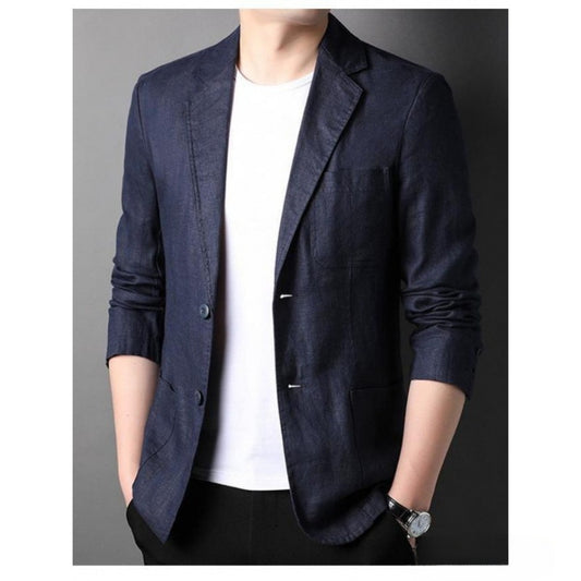 Linen Casual Blazer  Men's SpringSummer Thin Breathable ItalianStyle Jacket