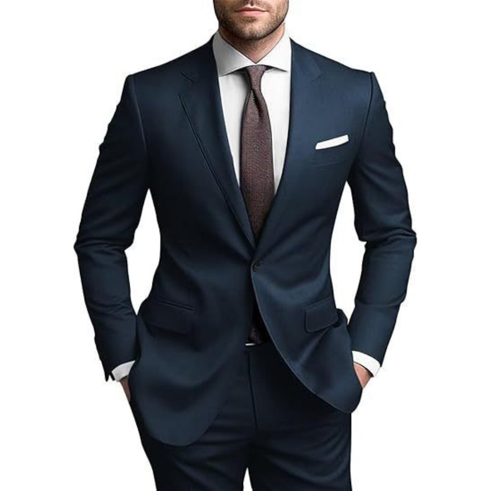 Men's Casual Suit Set  BanquetWeddingFormal Business TwoPiece
