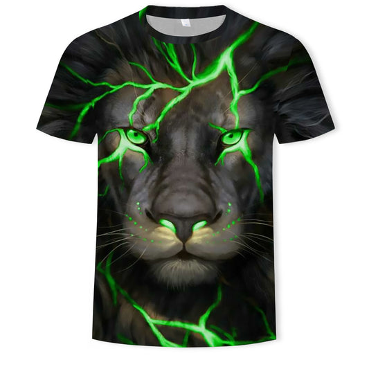 Summer Bestselling 3D Digital Print Skeleton Men's Round-Neck Tee