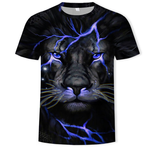 Summer Bestselling 3D Digital Print Skeleton Men's Round-Neck Tee
