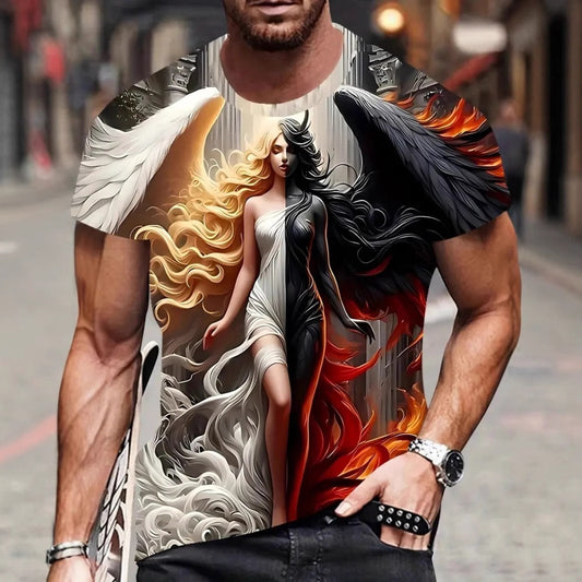Bestseller 3D Animal Print Men's Short-Sleeve Tee