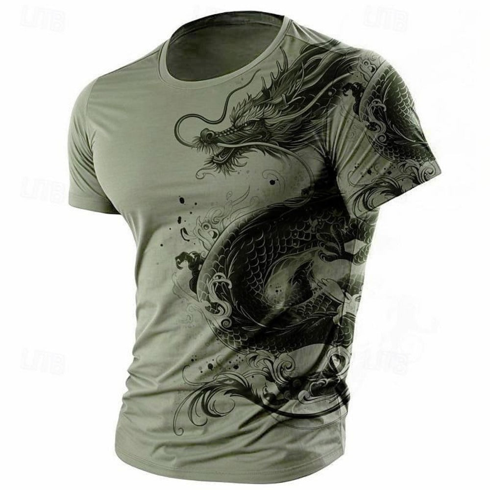 3D National Flag Digital Print All-Purpose Short-Sleeve Tee