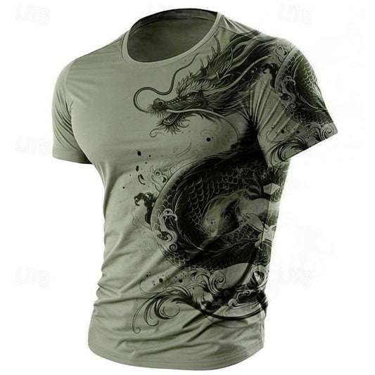 3D National Flag Digital Print All-Purpose Short-Sleeve Tee