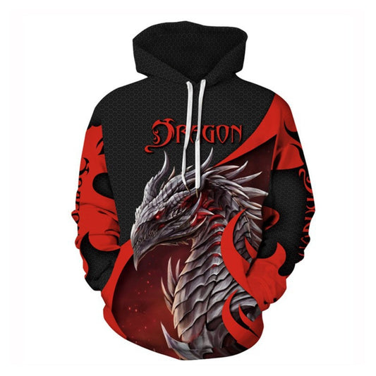 Animal Wolf Digital Print 3D Hoodie Men's Stylish Pullover Couple's Baseball Jacket