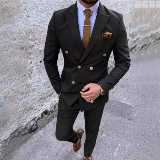Men's Business Suit Set  WeddingGroomBanquet TwoPiece