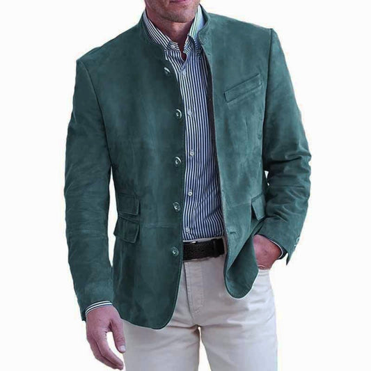 Heavy Industry Vintage Suede Work Jacket Men's Retro American Casual Suit Jacket