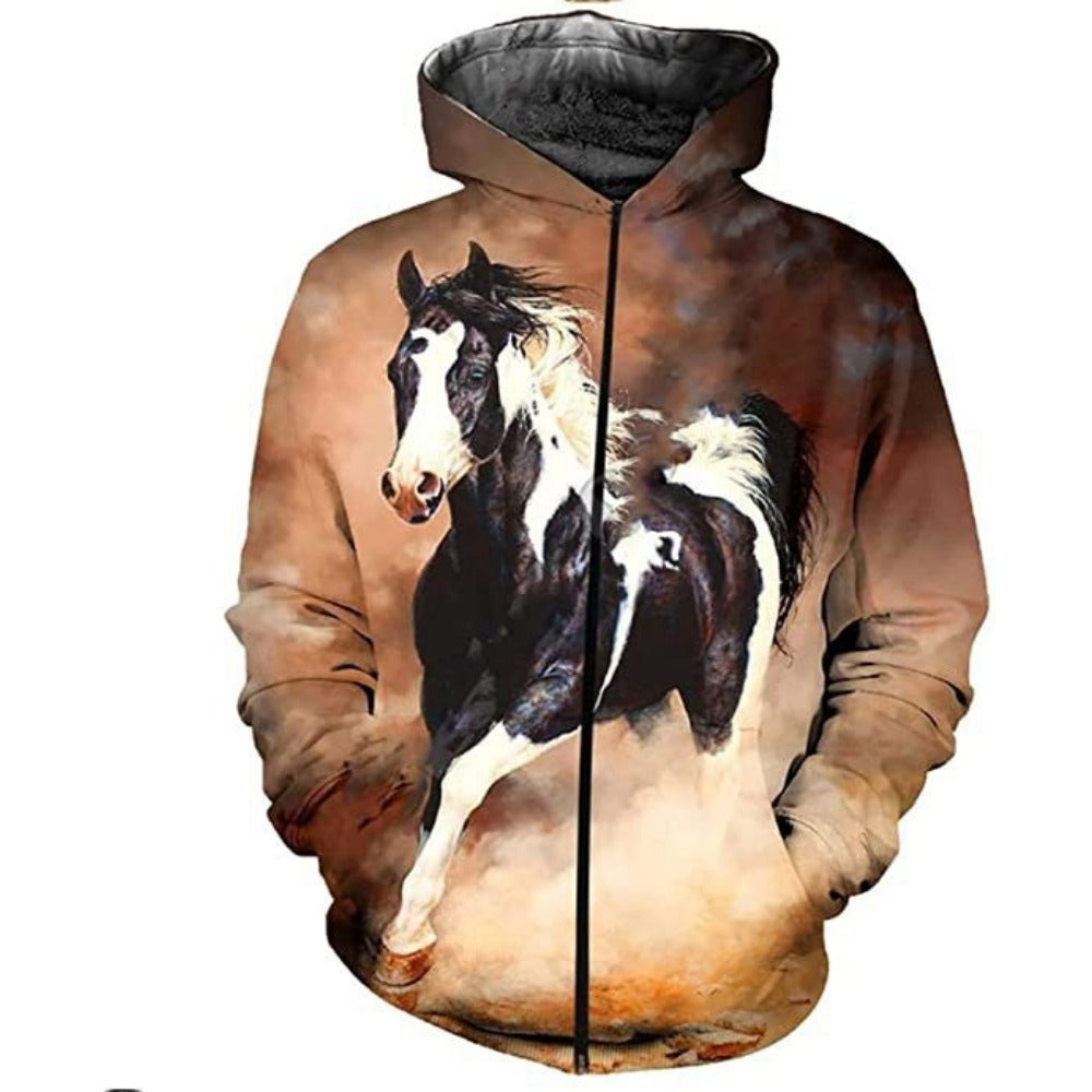 Anime Zip-Up Hoodie 3D Print Couple's Baseball Jacket