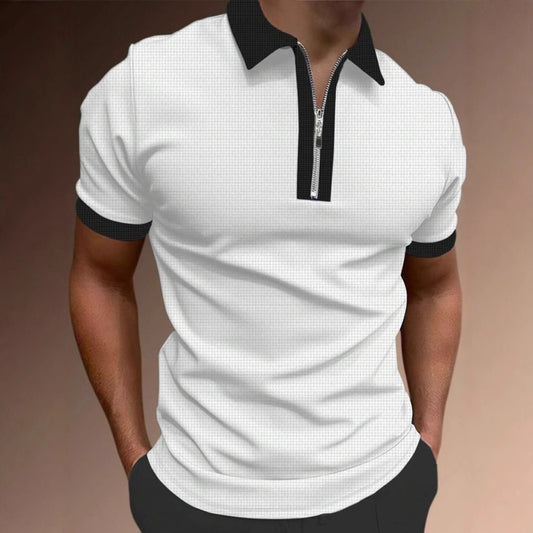Summer Men's Polo Shirt Button Short Sleeve New Style