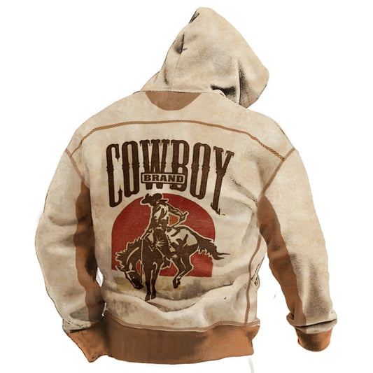 Digital Print Long-Sleeve Hoodie Unisex Sportswear