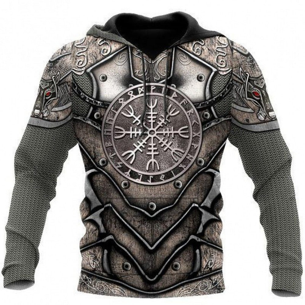 Men's Bohemian Animal Print 3D Hoodie Casual Streetwear