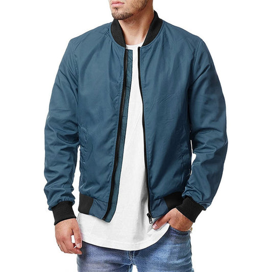 New Men's Pilot Jacket Trendy Oversized Zip-Up Coat