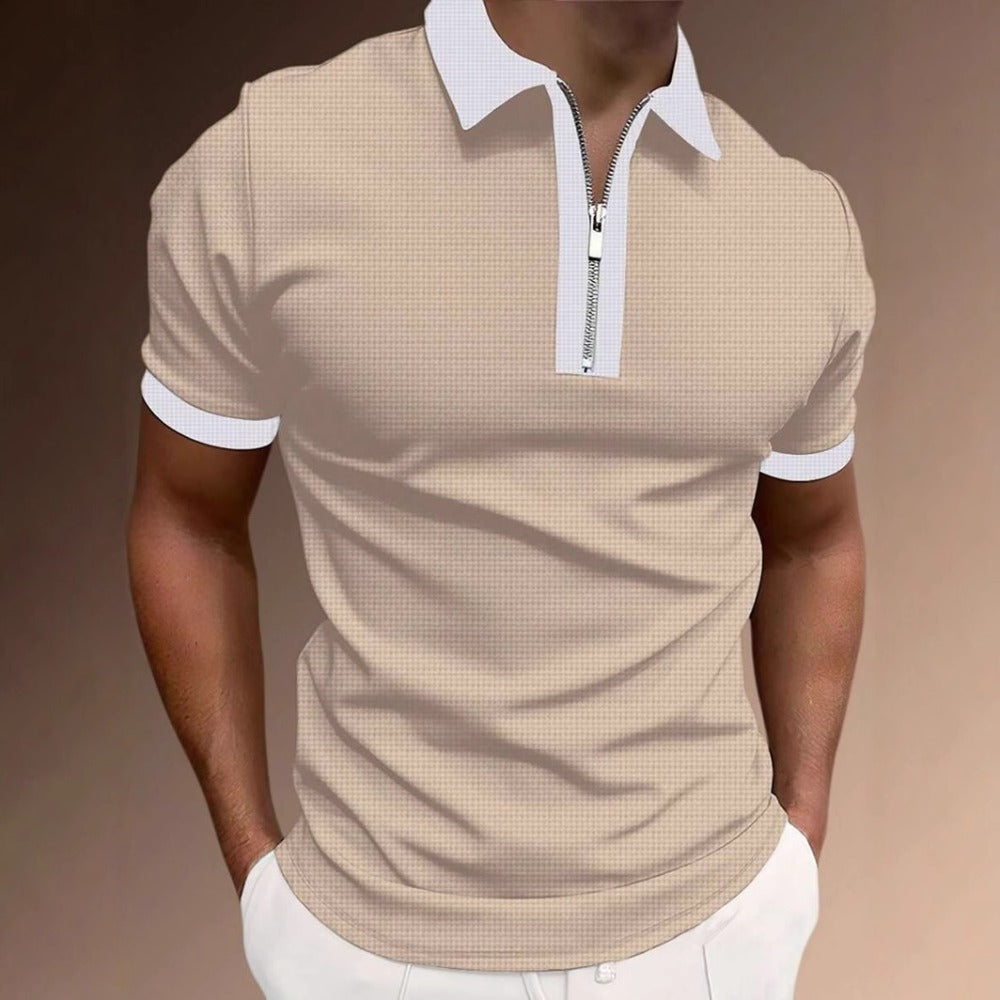Summer Men's Polo Shirt Button Short Sleeve New Style