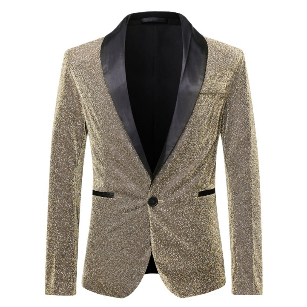 EuroSize Men's Autumn StageBarParty GoldThread Emcee Tuxedo