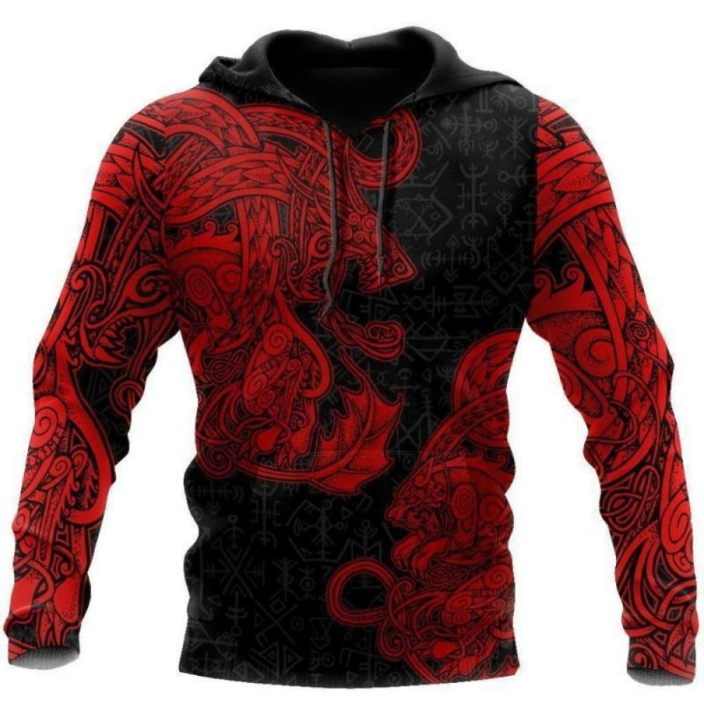 Annual Hoodie 3D Digital Print Men's Apparel