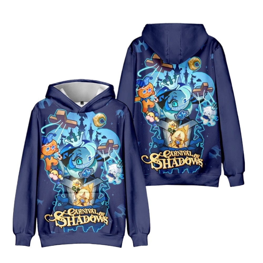 3D Beast Cookie Shadow Milk Hoodie – Adult & Kids Winter Wear