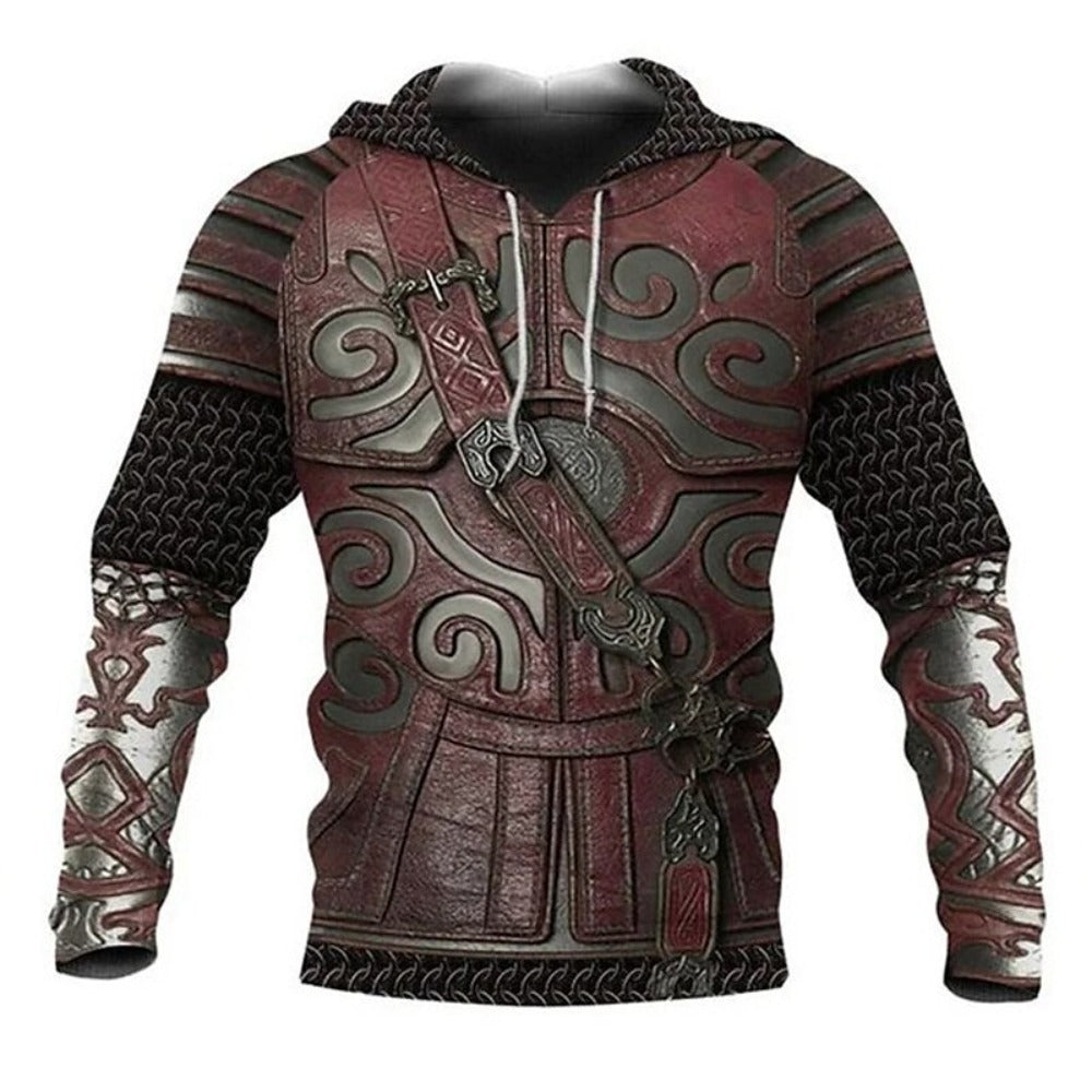 Men's Bohemian Animal Print 3D Hoodie Casual Streetwear