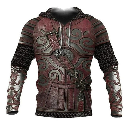 Men's Bohemian Animal Print 3D Hoodie Casual Streetwear
