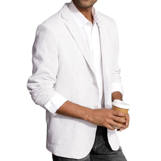 Men's Spring Business Casual Print DoubleBreasted BritishStyle Suit