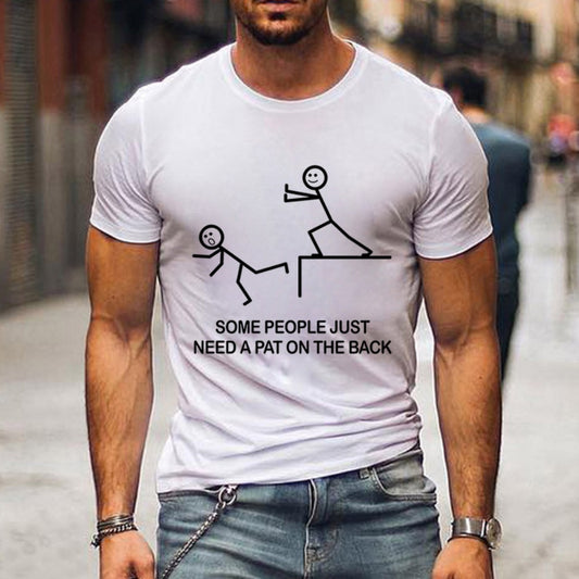 Men's 3D Digital Print Round-Neck Short-Sleeve Specialty Tee