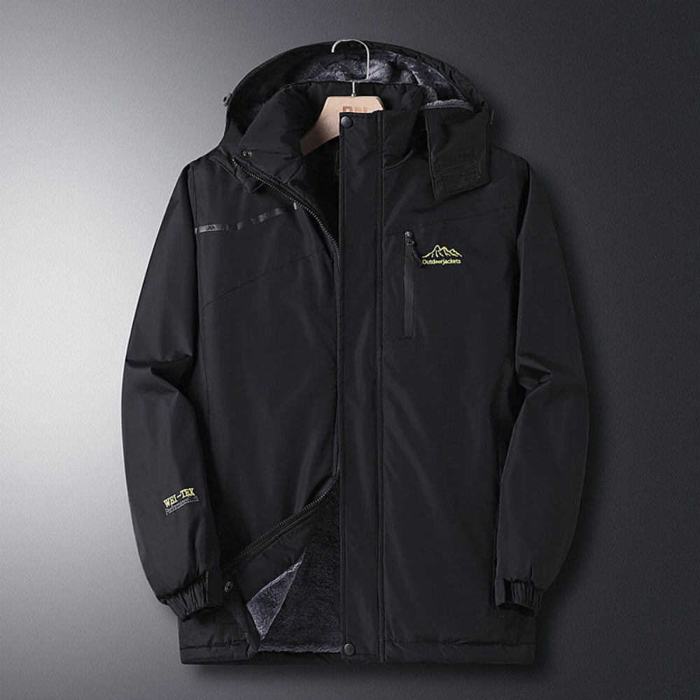 Men's Fleece-Lined Thick Windproof Winter Jacket