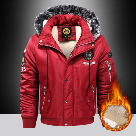 New Korean-Style Faux Fur-Lined Padded Jacket