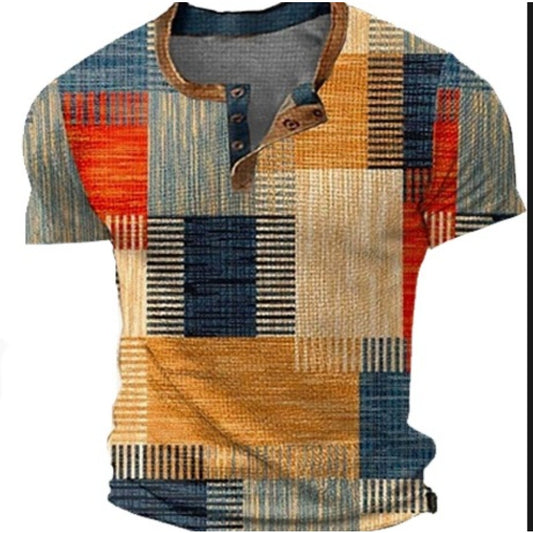 Summer Motorcycle Biker Graphic Men's Trendy Casual Tee