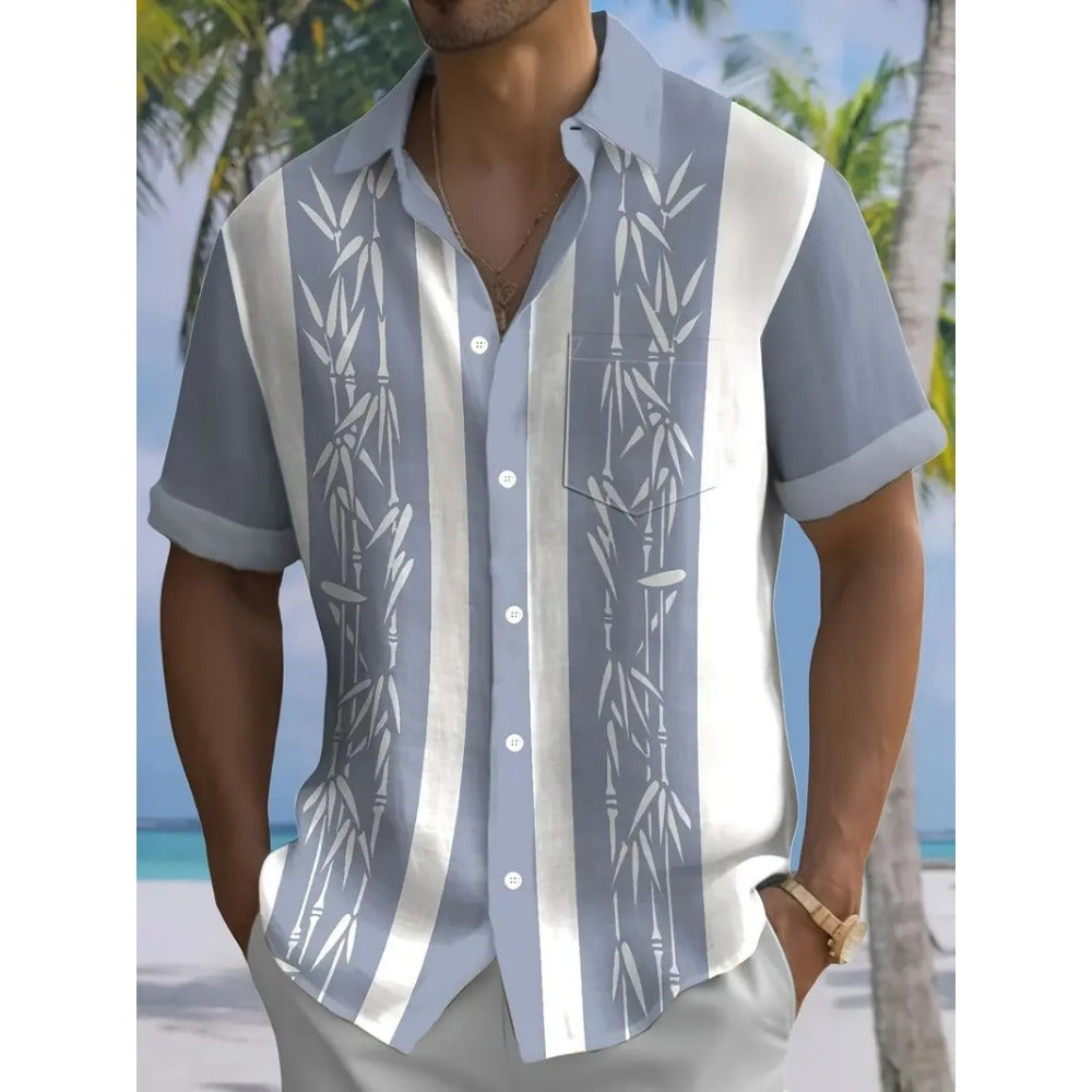 3D Printed Fashion Men's Pocket Casual Comfort Shirt