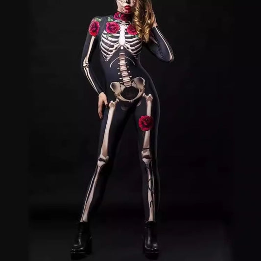 Halloween Skeleton Jumpsuit 3D Print Family Matching Set