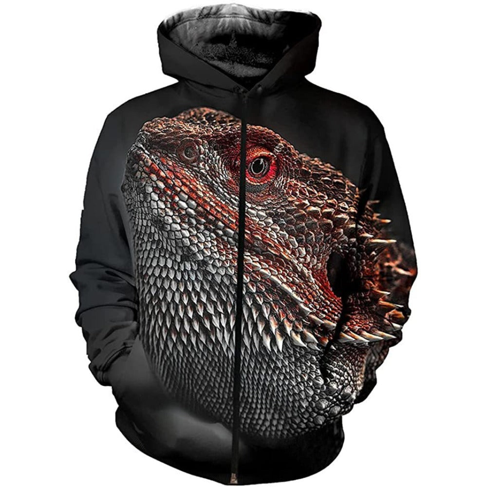 Anime Zip-Up Hoodie 3D Print Couple's Baseball Jacket