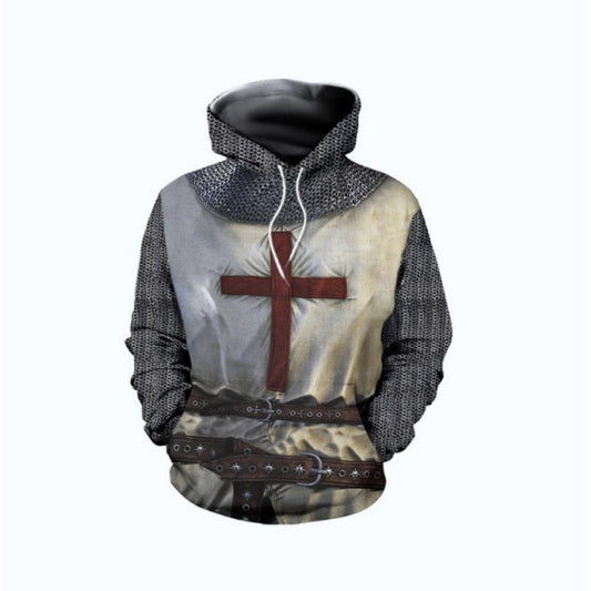 Templar Knight 3D Print Hoodie Cosplay Anime Wear