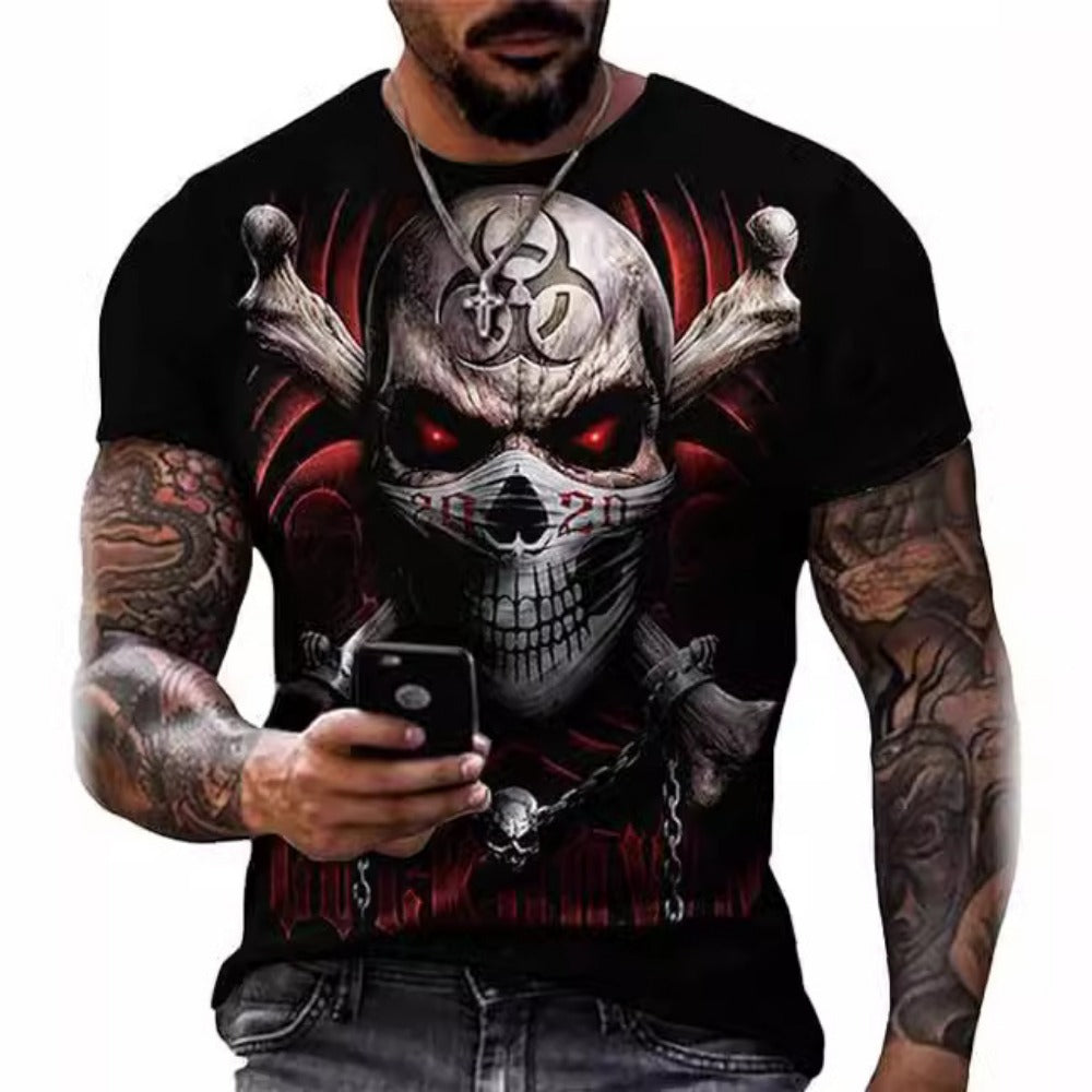 New Hot Selling 3D Digital Print Adult Men's T-Shirt