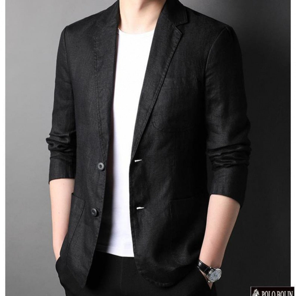 Linen Casual Blazer  Men's SpringSummer Thin Breathable ItalianStyle Jacket