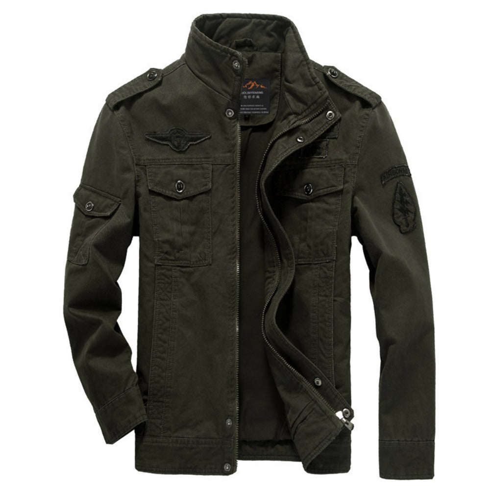 Men's Slim-Fit Workwear Pilot-Style Jacket