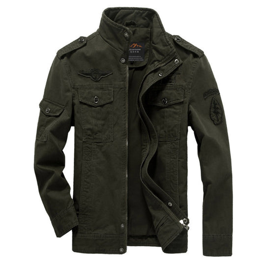 Men's Slim-Fit Workwear Pilot-Style Jacket