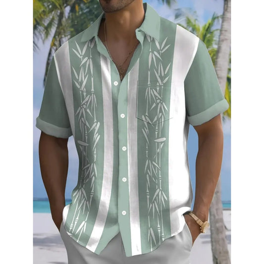 3D Printed Fashion Men's Pocket Casual Comfort Shirt