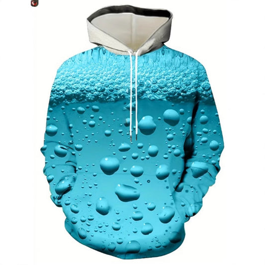Fall New Arrival 3D Digital Print Men's Casual Hoodie