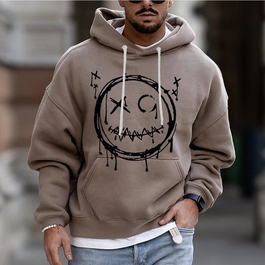 Cartoon 3D Print Men's Winter Hoodie Casual Streetwear