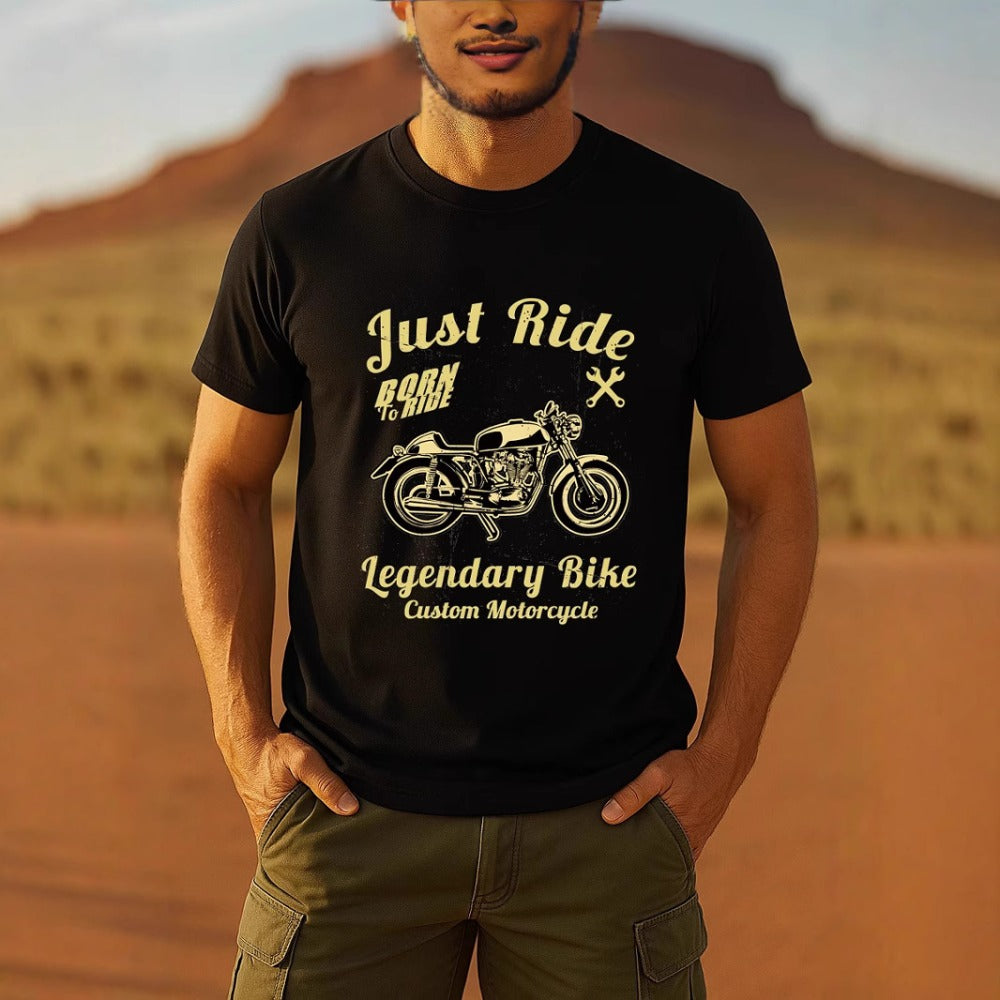 Funny 3D Face Print Oversized Men's Summer Round-Neck Tee