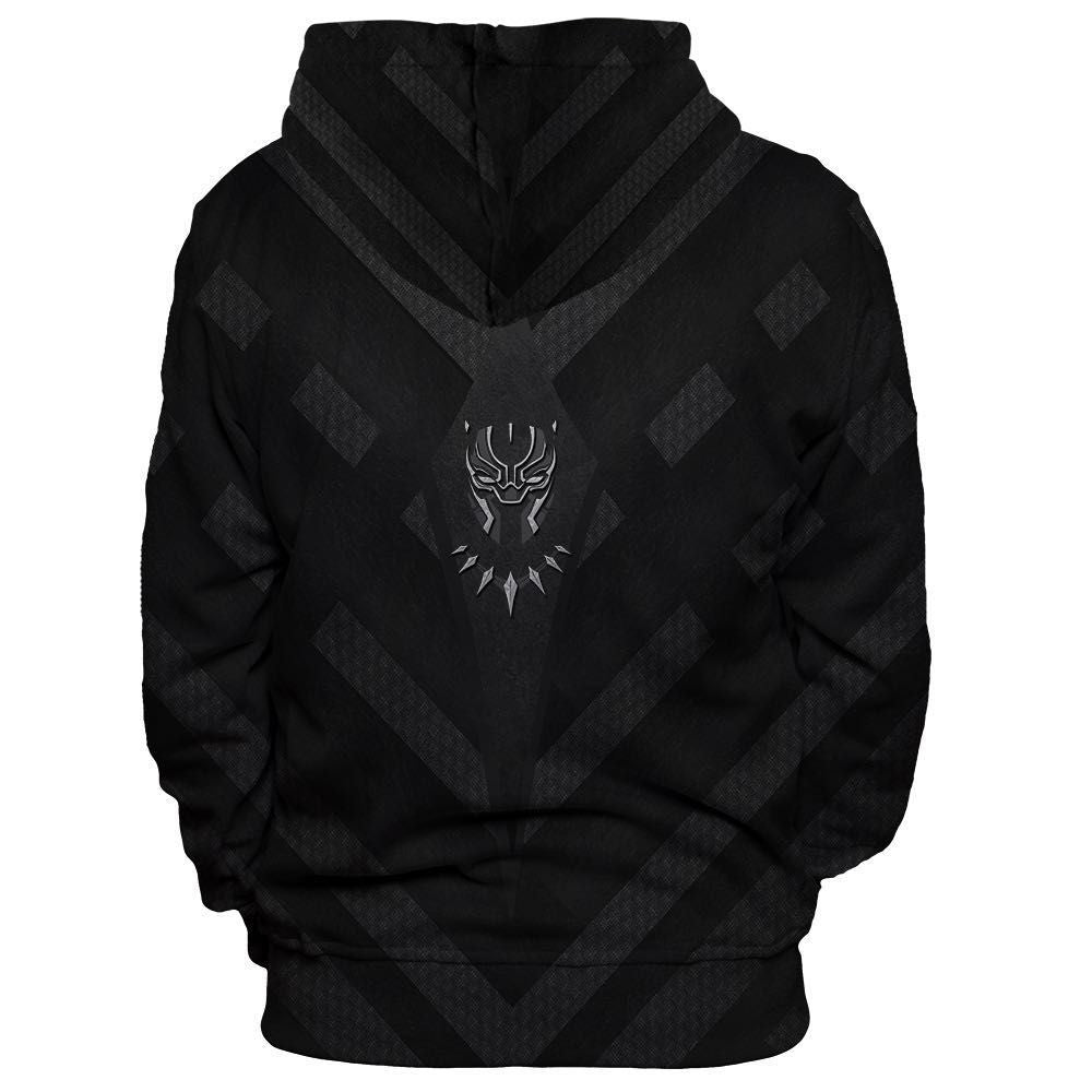 Black Panther Cosplay Hoodie Anime Pullover