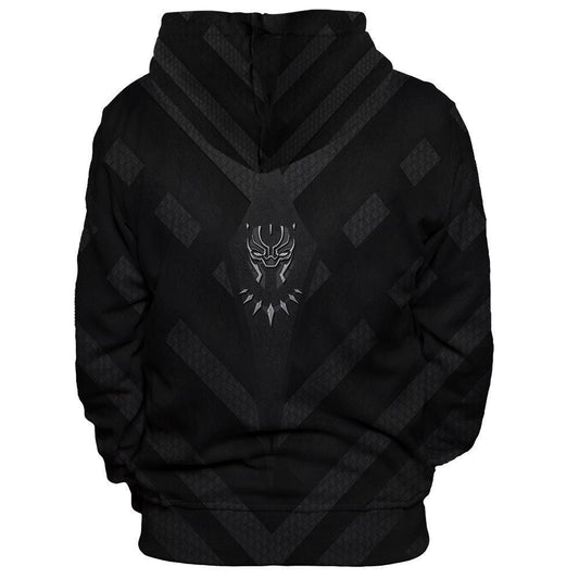 Black Panther Cosplay Hoodie Anime Pullover