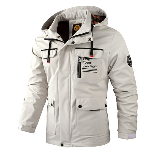 Men's Outdoor Windbreaker Quick-Dry Hiking Jacket Lightweight Coat