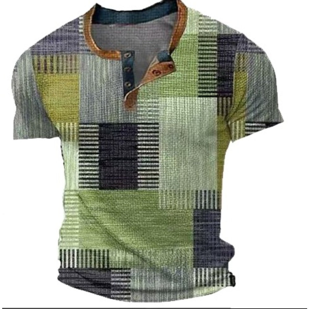 Summer Motorcycle Biker Graphic Men's Trendy Casual Tee