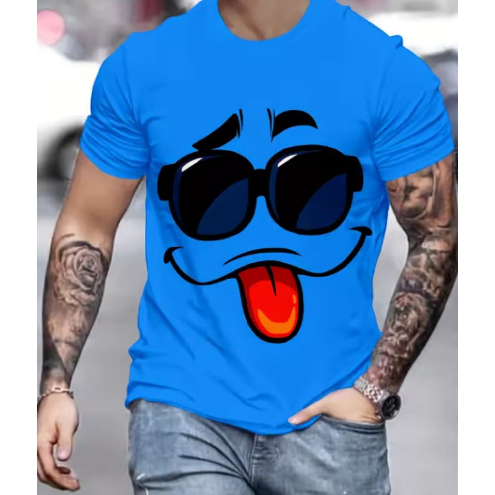 Anime Theme 3D Print Men's Outdoor Sportswear Short-Sleeve Tee