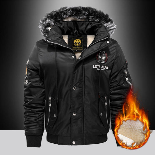 New Korean-Style Faux Fur-Lined Padded Jacket